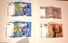 LOT GEMISCHT 20 & 50 FRANCS