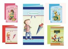 5x Einladungskarte Schulstart