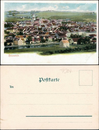 Ansichtskarte rosswein - ansichtskarte, rosswein/