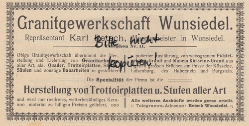 Wunsiedel werbung 1912 karl - werbung, 1912,