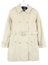 Henri Lloyd Jacke Damen (Eu) 3 Gefüttert Beige Trenchcoat Zweireihig mit Gürtel