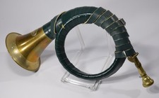 hübsches FÜRST-PLESS JAGDHORN Messing mit Mundstück Jäger Treibjagd Posthorn