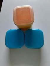 Tupperware 5 x Bellevue Vorratsbehälter 1 x 1,2L in gelb und 4 x 450 ml blau neu