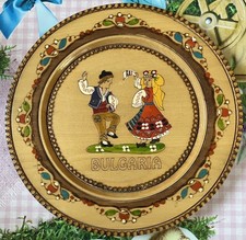 Wandteller Holz Bulgarien