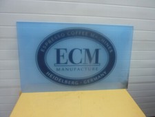ECM Espresso Logo Werbung Werbeschild Plexiglas