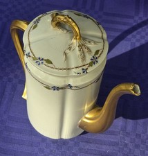 Alte Limoges Kaffeekanne, Art Deco