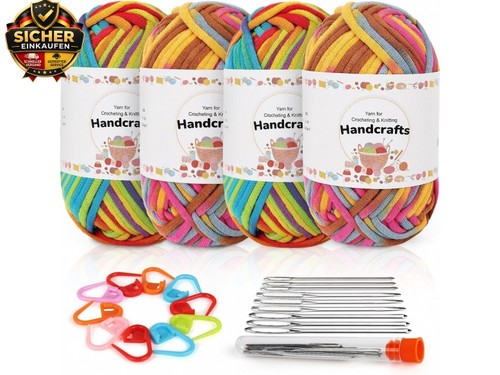 200g bunte dicke wolle mit - 200g,