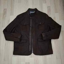 Bugatti Nubukleder Jacke dunkelbraun in Gr. 52