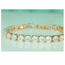 9ct Rund Schliff Weiß Topas