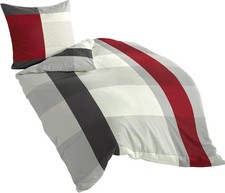 Bierbaum Bettwäsche 4643, Mako-Satin, Made in Germany, grau 14, 135x200 + 80x80 