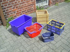 IKEA vintage alt SLUGIS Box Rollen BRANÄS Klappkorb RATTAN 3x Einkaufskorb