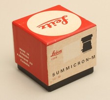 Originalkarton 11819 Leica Leitz Summicron-M 1:2/50 mm aus dem Jahr 1983