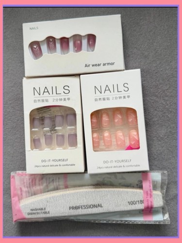 Press nails set - on,