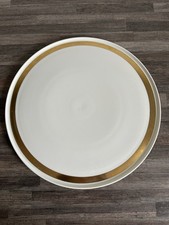 Tortenplatte D 30,5 cm Melitta Hamburg Goldrand 