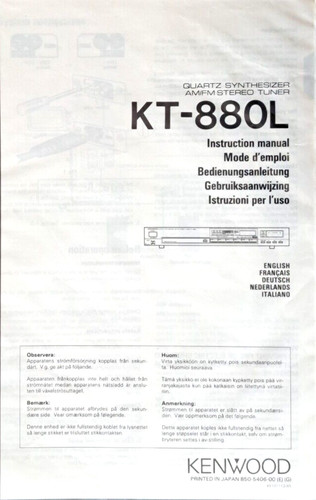 Kenwood kt 880l - , kt-880l