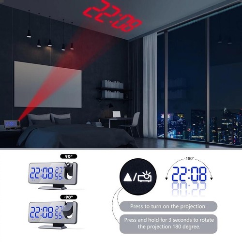 Led radiowecker mit projektion - mit,
