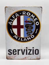 Blechschild Alfa Romeo 20x30cm Nostalgie Retro Reklame Vintage Deko Geschenk