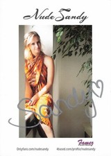 Nude Sandy Autogramm Autogrammkarte Original Signiert Erotik Model Sexy Selten