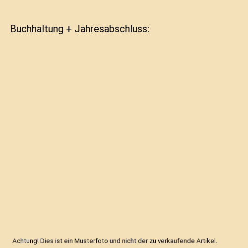 Buchhaltung jahresabschluss - buchhaltung,