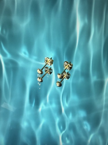 Echtgold ohrstecker 3mm - echtgold, im