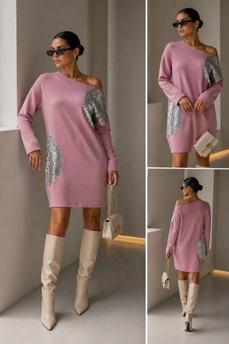 Strickkleid pulloverkleid - strickkleid, /