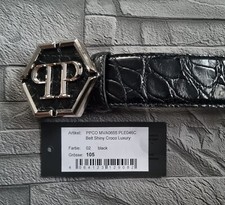 PHILIPP PLEIN BELT SHINY CROCO