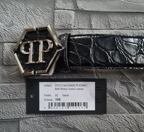 Philipp plein belt shiny croco - philipp,