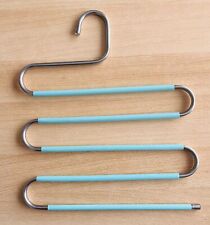 Hosenbügel S- Form Edelstahl Kleiderbügel Grün 6 Stück Rutschfest
