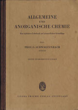 Schwarzenbach Allgemeine Anorganische Chemie 1947 3. Aufl Lehrbuch US Lizenz