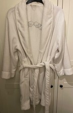 Flauschig weicher TCM Bademantel weiß Gr. 44/46