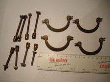 4 Stück Griffe, Möbelgriffe, Zuggriffe, Beschläge, antik, Messing