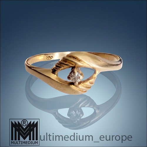 Vintage 333 gelbgold ring - vintage,