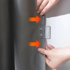 Duschvorhangclips transparent