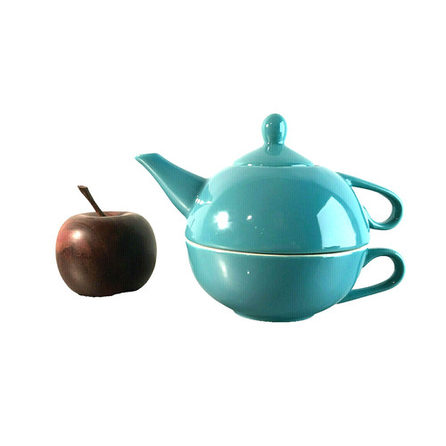 Teekanne mit tasse teetasse - teekanne,