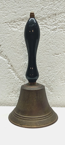 Alte messing handglocke - messing, mit