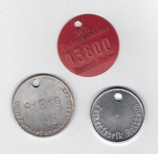 3x DDR Werkzeugmarke VEB Zuckerfabrik Unstrut Roitzsch Altmark Sachsen Thüringen