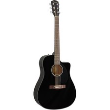 Fender CD-60SCE Black - Westerngitarre