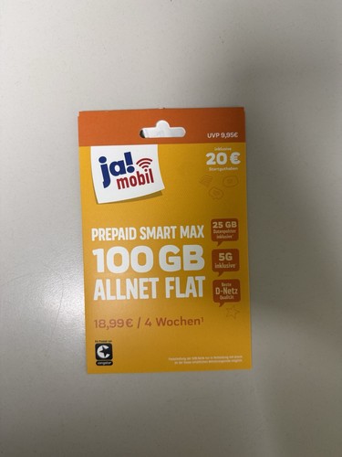 Sim karte mit 20 - ja!,