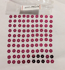 100 Pailletten " Blüte " 5mm ** Blumen pink Nähen Deko basteln Karten