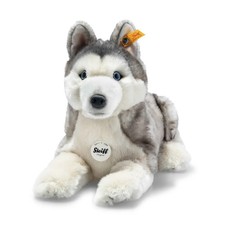 Steiff Bernie Husky 33 grau/weiss liegend