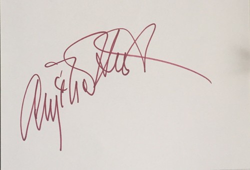 Anjelica huston signiert - anjelica,