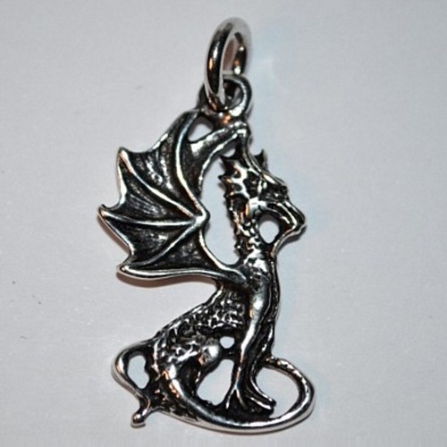 Talisman drache 925er echt - talisman,