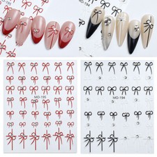 Schleifen-Strass-Nagelaufkleber Maniküre-Abziehbilder Nageldeko .?