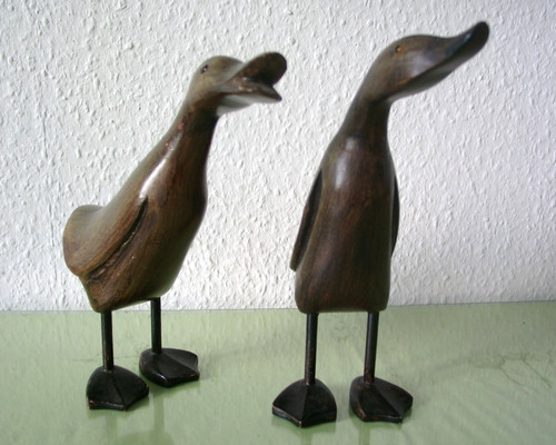 Vintage holz enten - holz, figuren