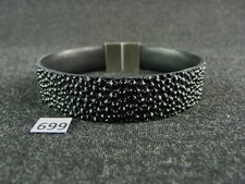 699) Rochenleder Armband 1,5 cm Breit mit Edelstahl Verschluss 
