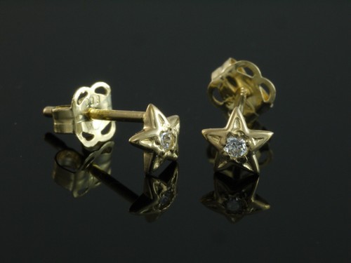 333 gold ohrstecker kleiner - gold,