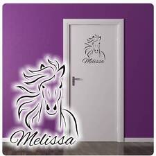 Türaufkleber Pferd Name