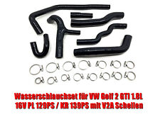 Kühlwasserschläuche für VW Golf 2 GTI 1.8L 16V KR / PL Silikon Schlauch schwarz