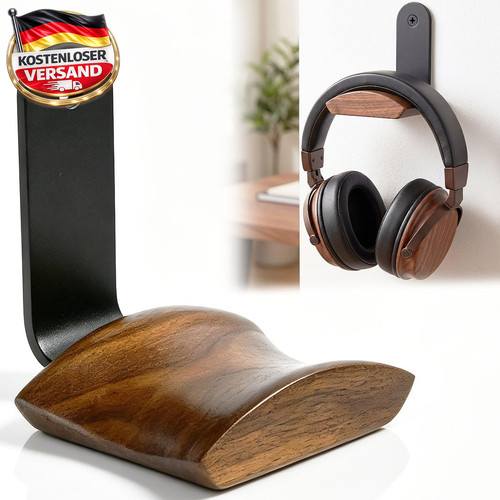 Kopfhörerhalter holz - kopfhörerhalter,