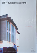 Poster Plakat - Museum für moderne Kunst Architektur Fotografie Design FfM 1991